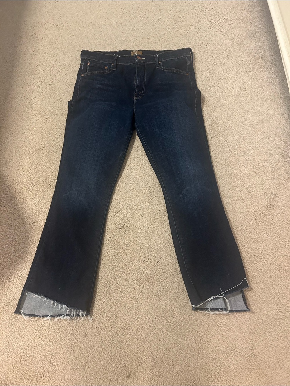 MOTHER Dark Indigo Flare Jeans